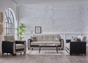 Dublin Boss Cream 3-Seat Sleeper Sofa from Bellona - Luna Furniture
