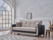 Dublin Boss Cream 3-Seat Sleeper Sofa from Bellona - Luna Furniture