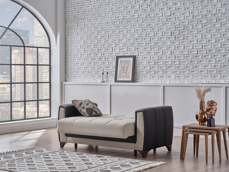 Dublin Boss Cream 3-Seat Sleeper Sofa from Bellona - Luna Furniture