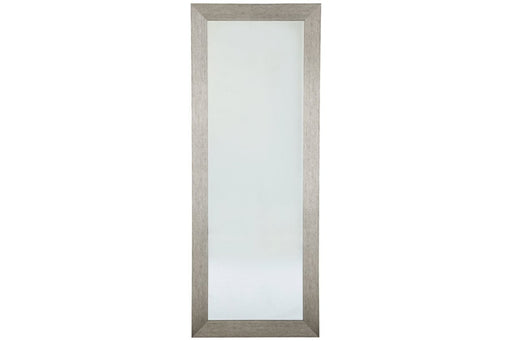 Duka Silver Finish Floor Mirror - Gate FurnitureMirror