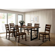 Dulce Walnut/Black Dining Table - CM3604T