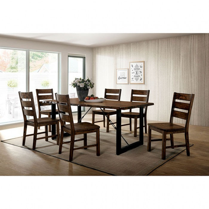 Dulce Walnut/Black Dining Table - CM3604T