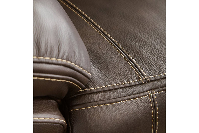 Dunleith Chocolate 7 - Piece Power Reclining Sectional - Gate FurniturePower Reclining Sectional