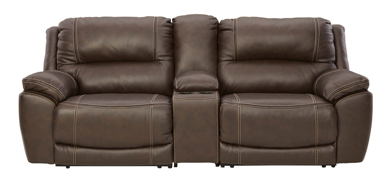 Dunleith Chocolate Power Recliner Loveseat - Gate FurnitureReclining Loveseat