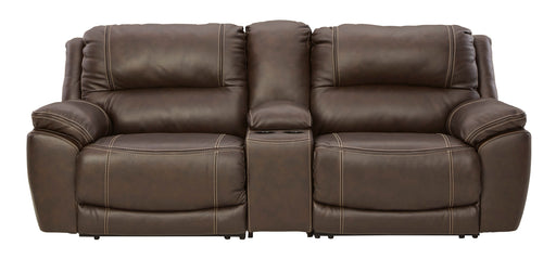 Dunleith Chocolate Power Recliner Loveseat - Gate FurnitureReclining Loveseat