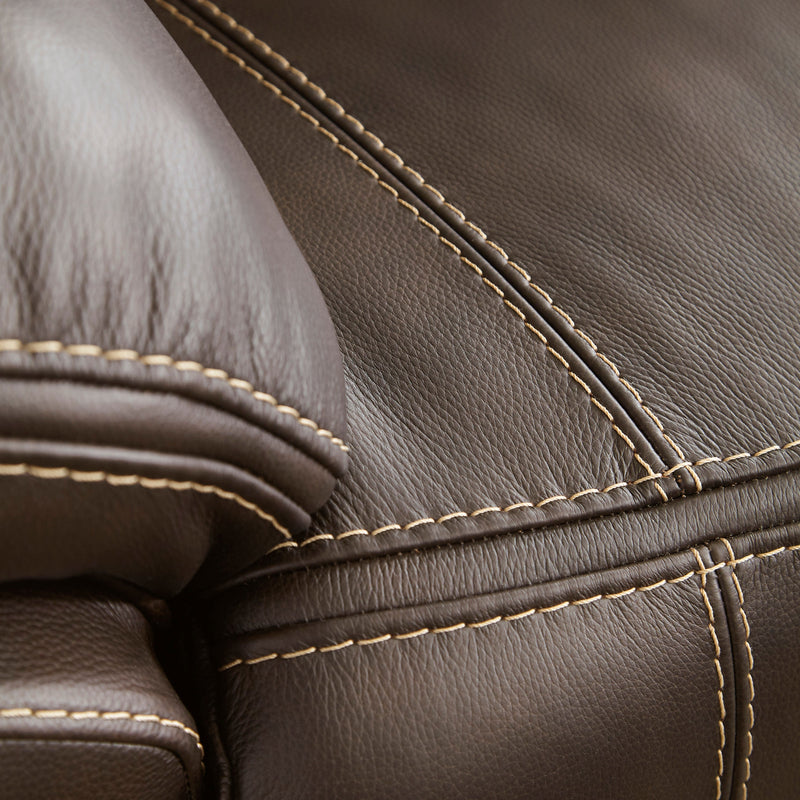 Dunleith Chocolate Power Recliner Loveseat - Gate FurnitureReclining Loveseat