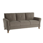 Dunleith Light Brown Velvet Living Room Set - Gate FurnitureLiving Room Set