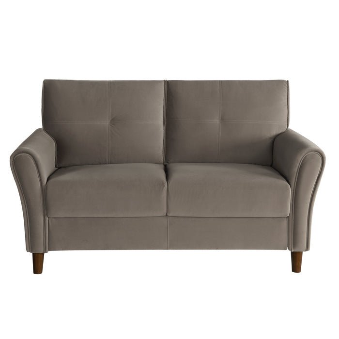 Dunleith Light Brown Velvet Living Room Set - Gate FurnitureLiving Room Set