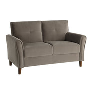 Dunleith Light Brown Velvet Living Room Set - Gate FurnitureLiving Room Set
