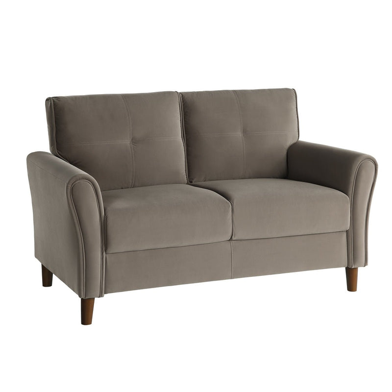 Dunleith Light Brown Velvet Living Room Set - Gate FurnitureLiving Room Set