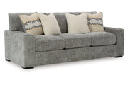 Dunmor Graphite Sofa, Loveseat, Oversized Chair and Ottoman - Gate FurnitureSectional