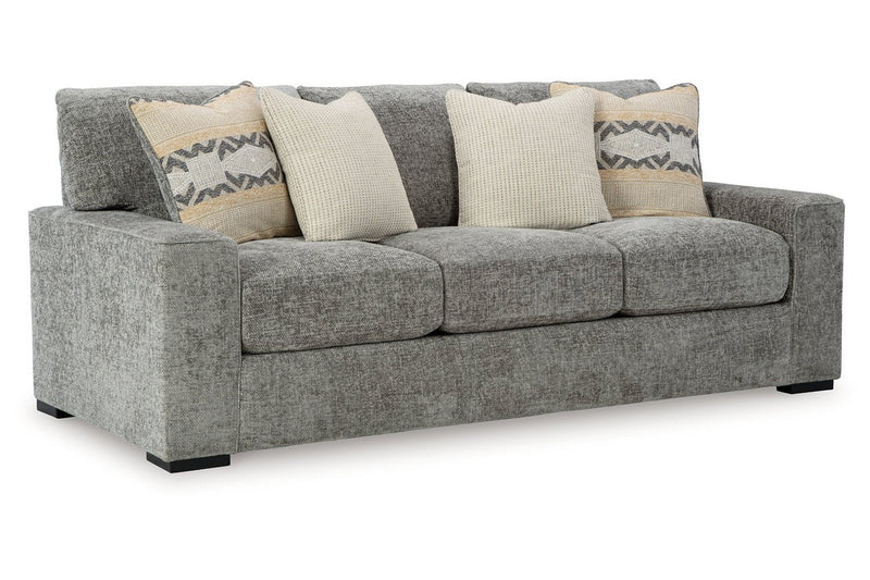 Dunmor Graphite Sofa, Loveseat, Oversized Chair and Ottoman - Gate FurnitureSectional