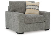 Dunmor Graphite Sofa, Loveseat, Oversized Chair and Ottoman - Gate FurnitureSectional