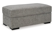 Dunmor Graphite Sofa, Loveseat, Oversized Chair and Ottoman - Gate FurnitureSectional