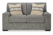 Dunmor Graphite Sofa, Loveseat, Oversized Chair and Ottoman - Gate FurnitureSectional