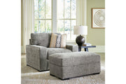 Dunmor Graphite Sofa, Loveseat, Oversized Chair and Ottoman - Gate FurnitureSectional