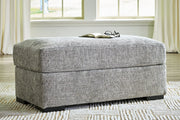 Dunmor Graphite Sofa, Loveseat, Oversized Chair and Ottoman - Gate FurnitureSectional