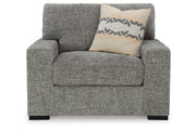 Dunmor Graphite Sofa, Loveseat, Oversized Chair and Ottoman - Gate FurnitureSectional
