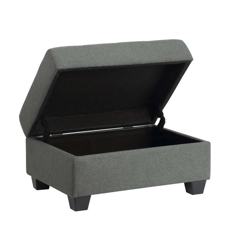 Dunstan Dark Gray Reversible Sectional - Gate FurnitureSectional