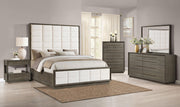 Durango 2-drawer Nightstand Bedside Table Taupe Oak - 223272