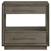 Durango 2-drawer Nightstand Bedside Table Taupe Oak - 223272