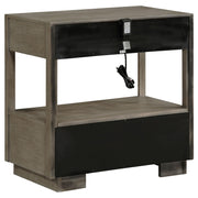 Durango 2-drawer Nightstand Bedside Table Taupe Oak - 223272