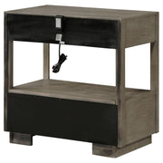Durango 2-drawer Nightstand Bedside Table Taupe Oak - 223272