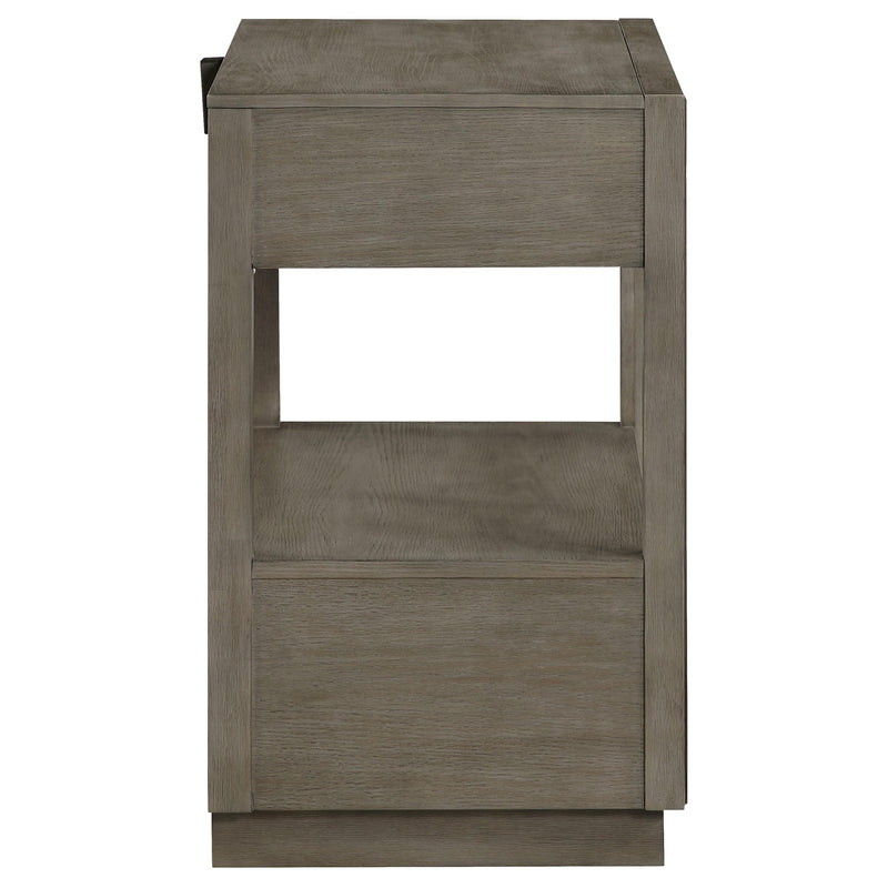Durango 2-drawer Nightstand Bedside Table Taupe Oak - 223272