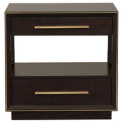 Durango 2-drawer Nightstand Smoked Peppercorn - 223262