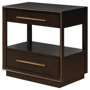 Durango 2-drawer Nightstand Smoked Peppercorn - 223262