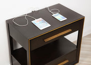 Durango 2-drawer Nightstand Smoked Peppercorn - 223262