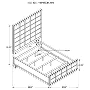 Durango 4-piece Eastern King Bedroom Set Smoked Peppercorn - 223261KE-S4