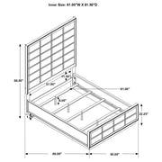 Durango 4-piece Queen Bedroom Set Smoked Peppercorn - 223261Q-S4