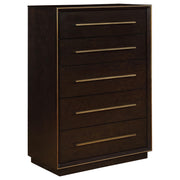 Durango 5-drawer Bedroom Chest Smoked Peppercorn - 223265