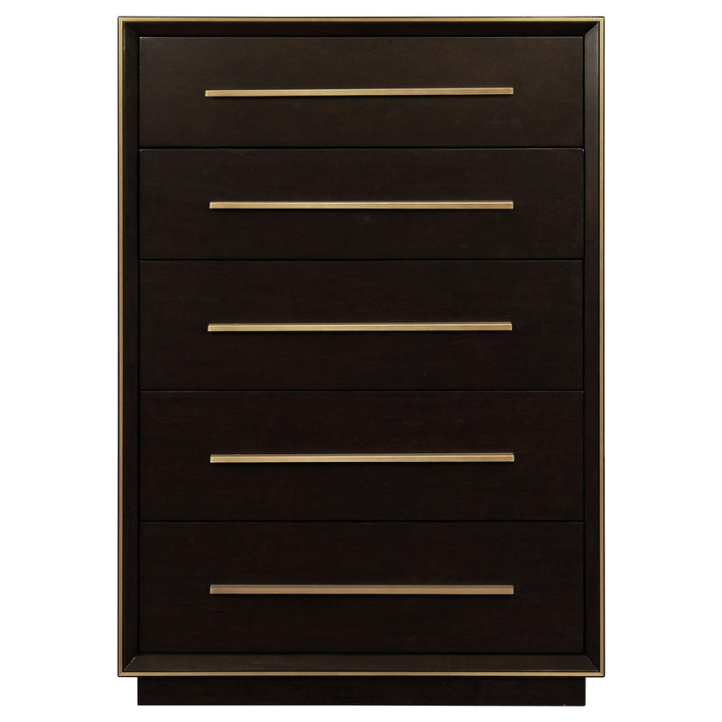 Durango 5-drawer Bedroom Chest Smoked Peppercorn - 223265