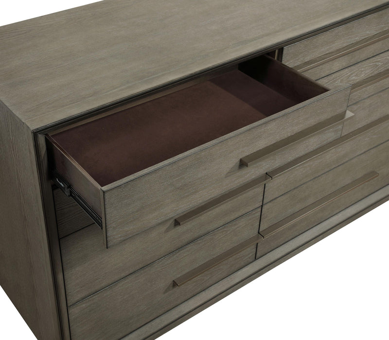 Durango 8-drawer Dresser and Mirror Taupe Oak - 223273M