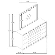 Durango 8-drawer Dresser and Mirror Taupe Oak - 223273M