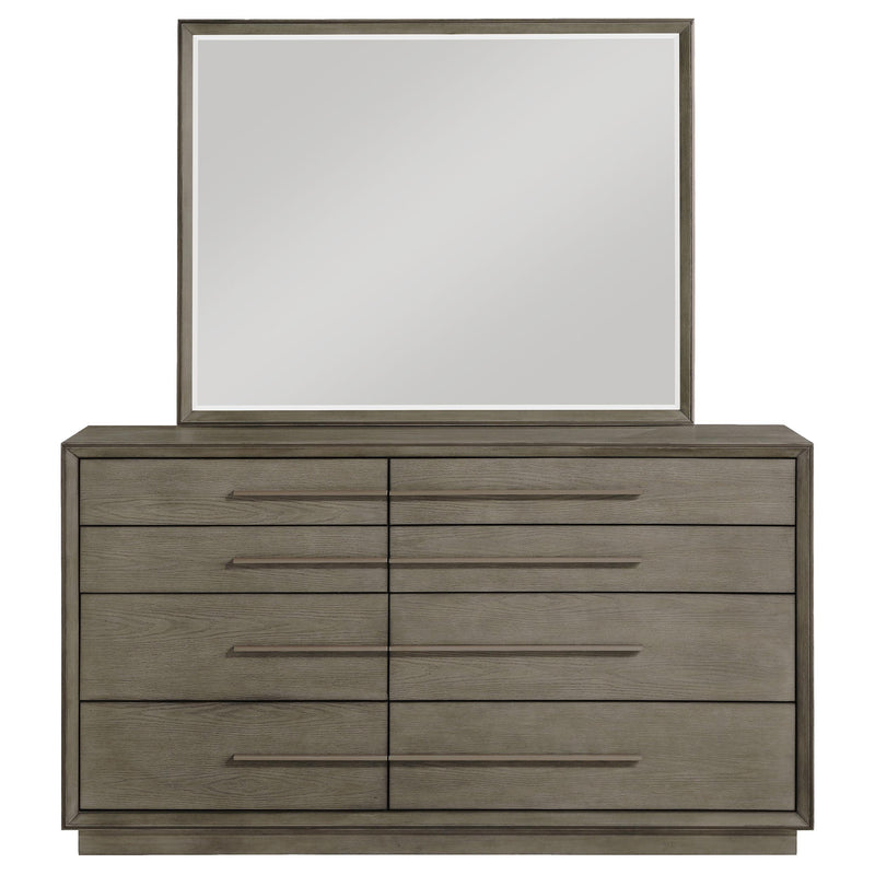 Durango 8-drawer Dresser and Mirror Taupe Oak - 223273M