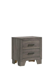 Durham - 2 Drawers Gray Nightstand - B373-N