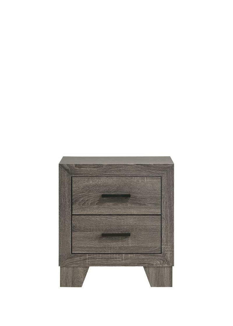 Durham - 2 Drawers Gray Nightstand - B373-N