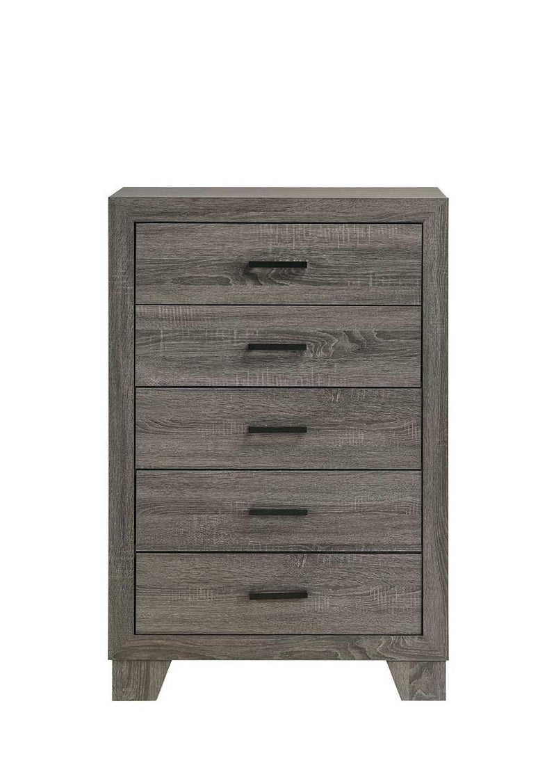 Durham - 5 Drawers Gray Chest - B373-C