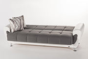 Duru 3 Seat Sleeper (Plato Dark Gray) - Gate FurnitureSleeper Sofa