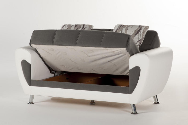 Duru 3 Seat Sleeper (Plato Dark Gray) - Gate FurnitureSleeper Sofa