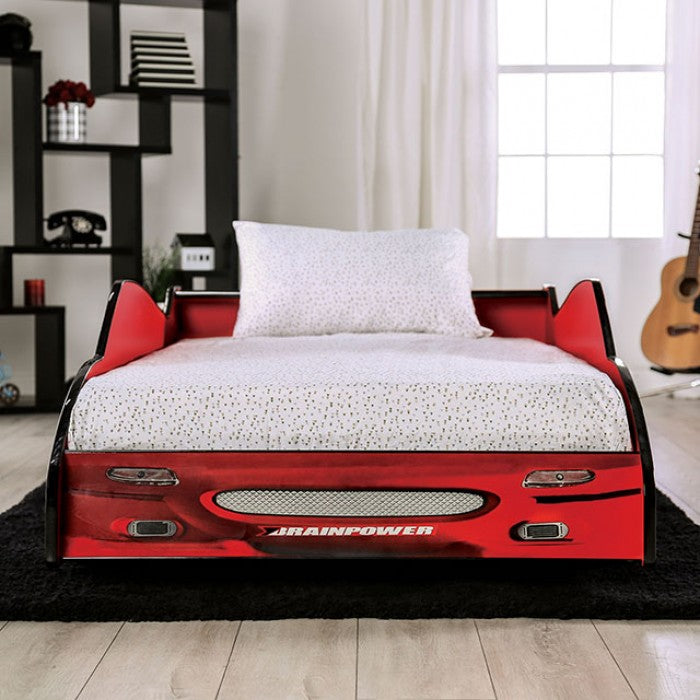 Dustrack Red Twin Bed - CM7643RD-BED