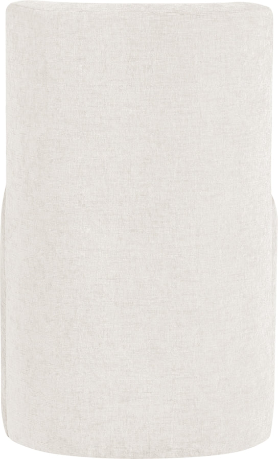 Duvina Chenille Performance Fabric Upholstered Dining Chair in Cream - 11050Cream-C