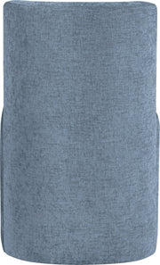 Duvina Chenille Performance Fabric Upholstered Dining Chair in Light Blue - 11050LtBlu-C