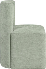 Duvina Chenille Performance Fabric Upholstered Dining Chair in Mint - 11050Mint-C