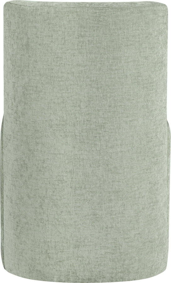Duvina Chenille Performance Fabric Upholstered Dining Chair in Mint - 11050Mint-C