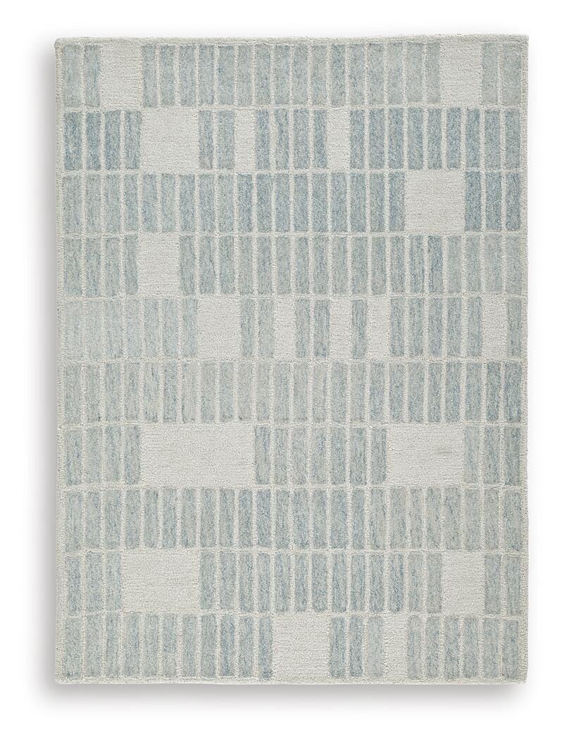 Dylanton Ivory/Blue 5' x 7' Area Rug - R407812