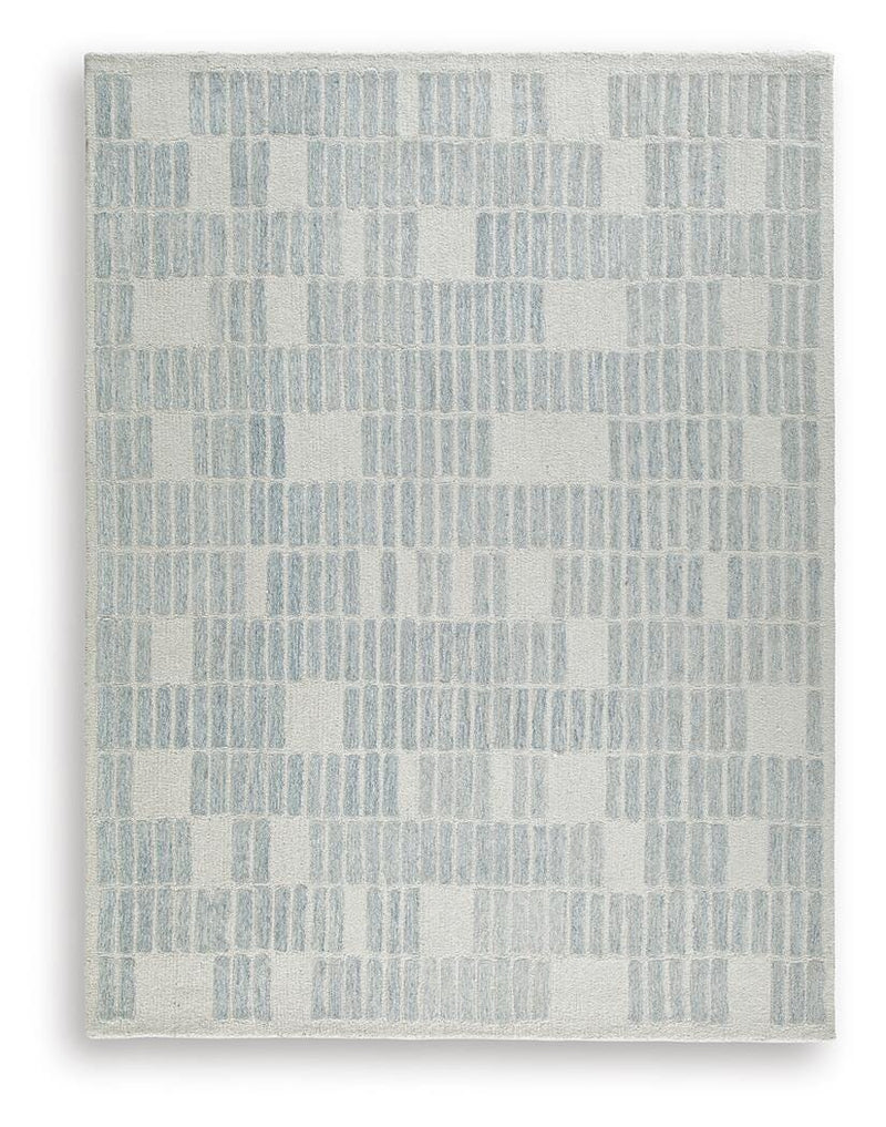 Dylanton Ivory/Blue 7'8" x 10' Area Rug - R407811